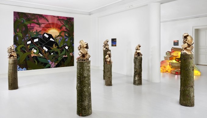 Installationsview, Der var huse overalt, 2011 Foto: Jan Søndergaard.