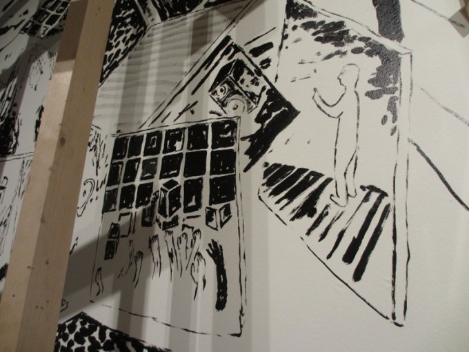 Detalje fra et af v&aelig;rkerne p&aring; udstillingen Everything Changes. Foto: Ida Caroline Schaltz.