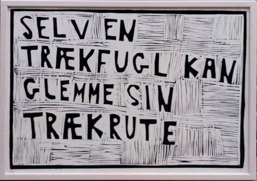 Selv en trækfugl, 2009. Foto: