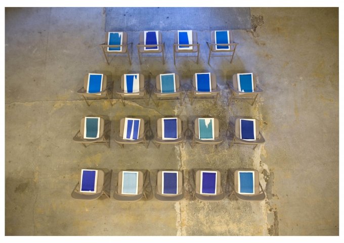 Tove Storch: Reading Blue, 23. Maj 2013, Residency Unlimited, Carroll gardens, New York. Foto: Asger Carlsen