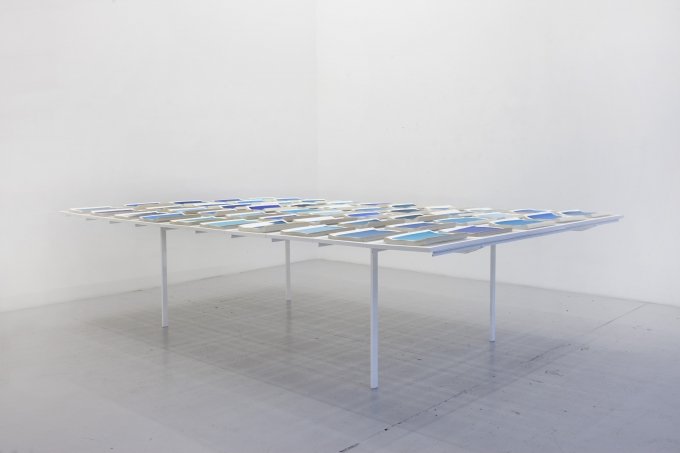 Tove Storch: Untitled , 2012. 50 håndlavede bøger. Courtesy Nils Stærk, Copenhagen. Foto: Erling Lykke Jeppesen