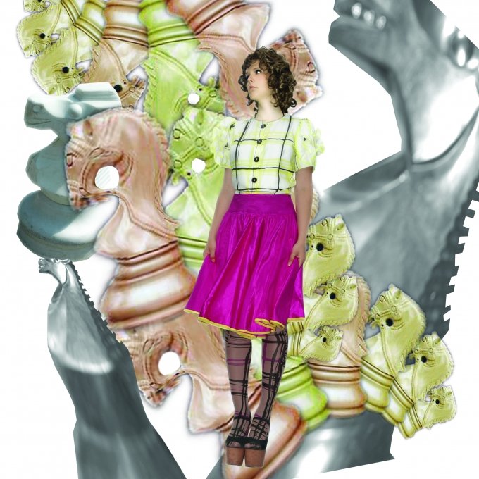 Anna Gulmann: Check Mate forår/sommer 2007. Art work: Ingen Frygt.