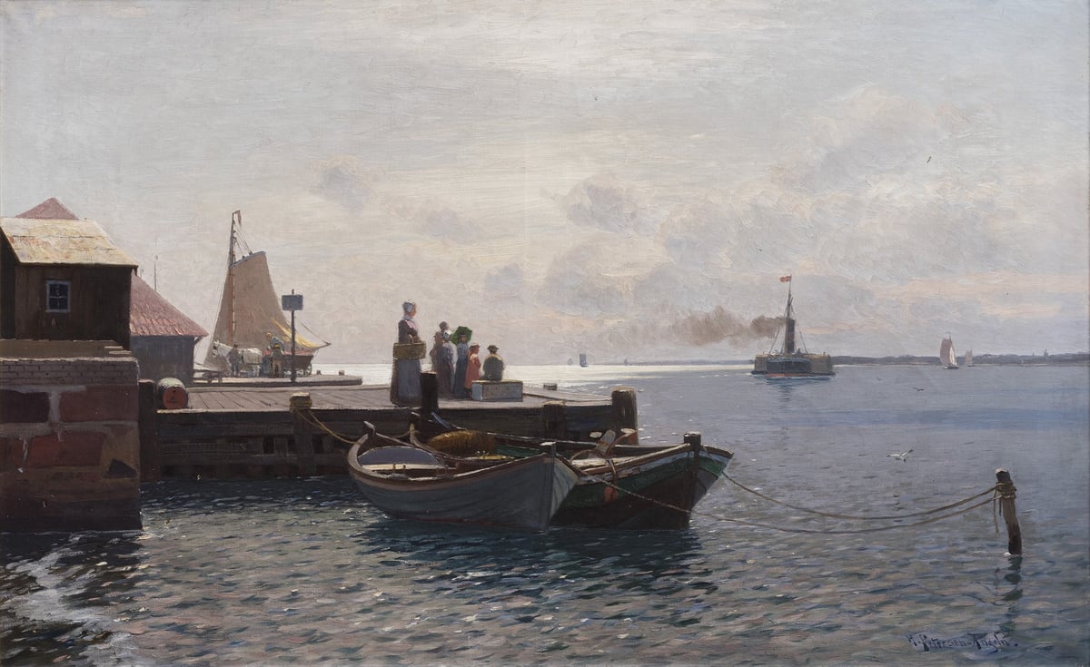Heinrich Petersen-Angeln: I Egernsund. 1893. Tilh. Museumsberg Flensburg