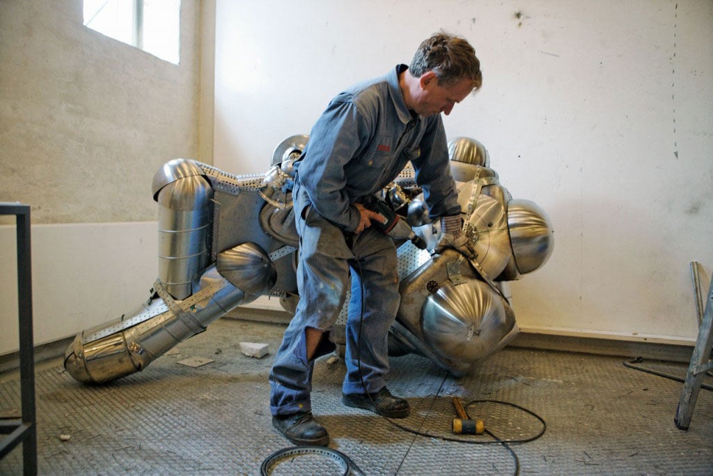 Bjørn Poulsen i værkstedet. Foto: Bjørn Poulsen