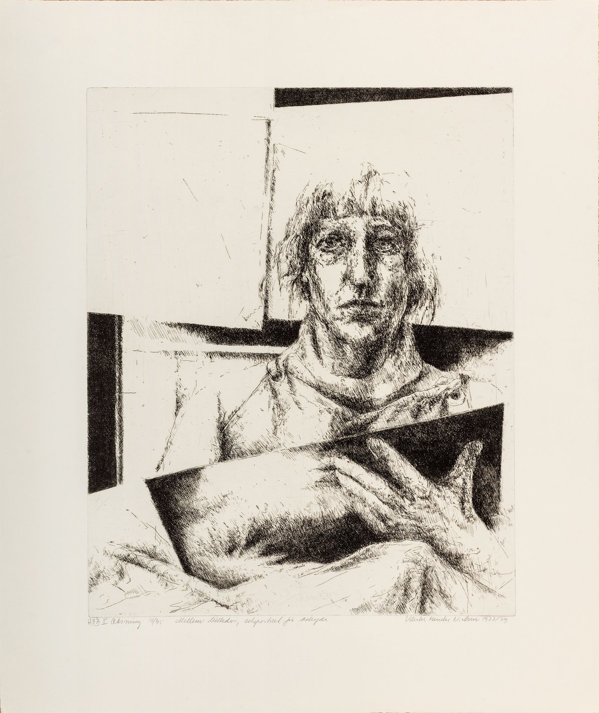 Vibeke Mencke: <i>Mellem billeder, selvportræt</i>. Foto: Vendsyssel Kunstmuseum.