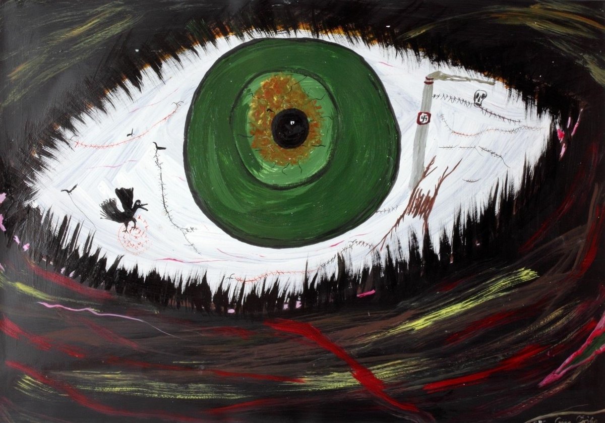 Ceija Stojka. Utan titel, 1995. Foto: Christa Schnepf.