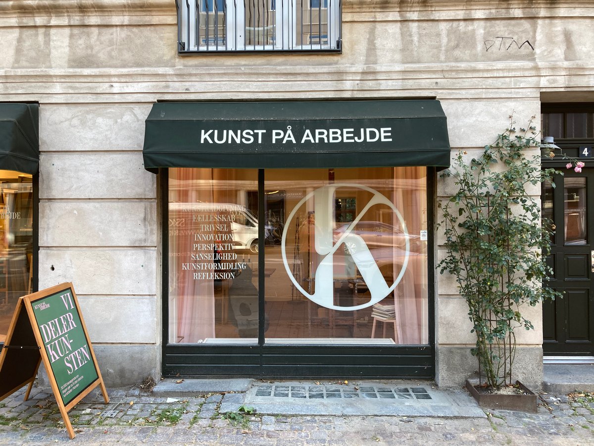 Kunst På Arbejde i Sølvgade. Pressefoto.