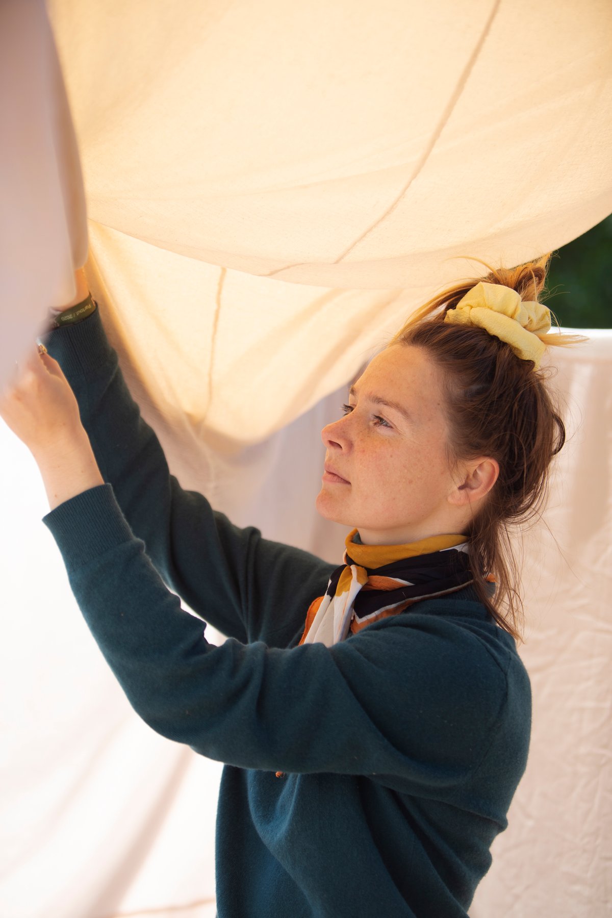 Portræt af Signe Maria Friis, fra værk på Heartland Festival 2022. Foto: Rikke Flensberg