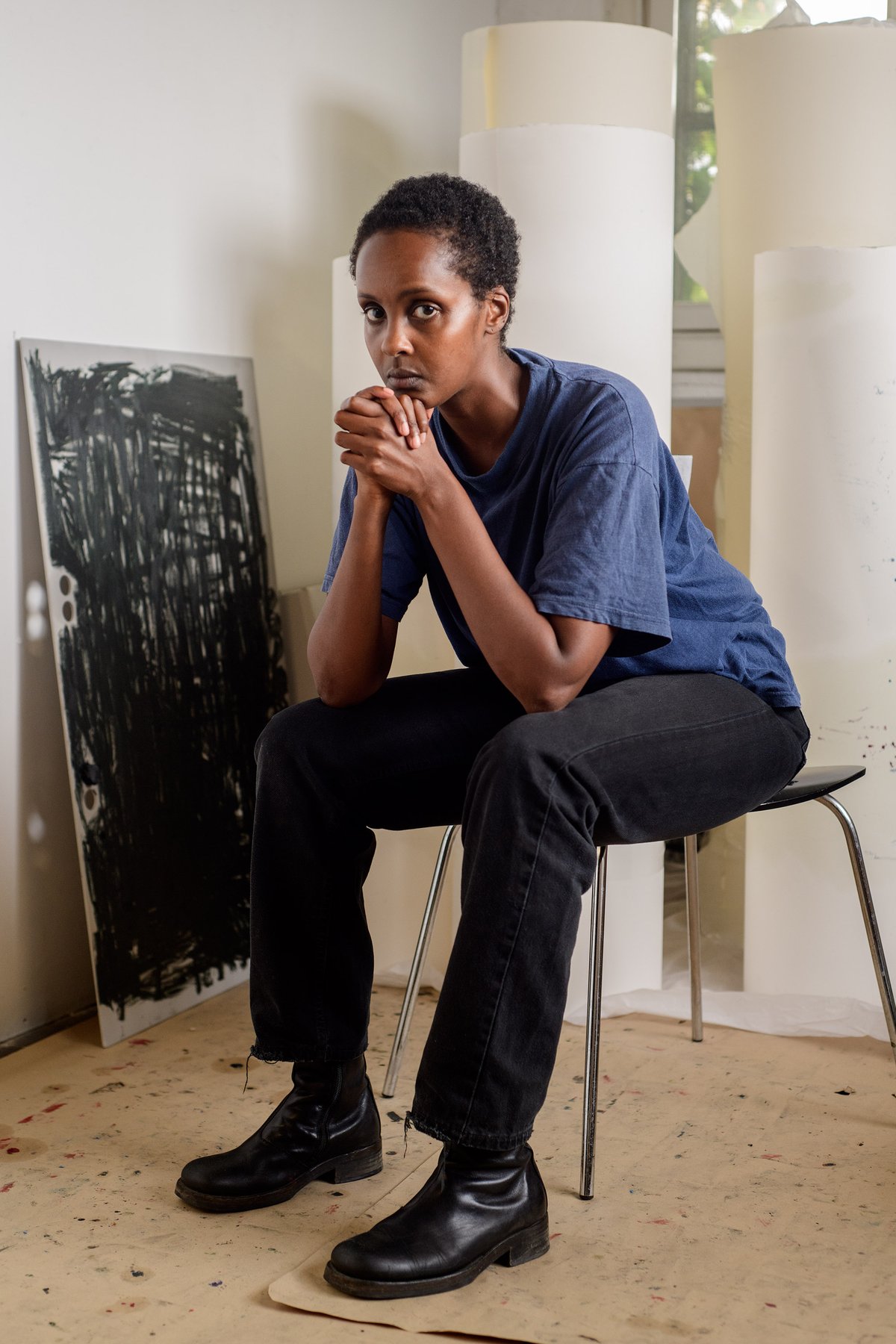 Artist portrait of Fatima Moallim. Photo: Mårten Lange