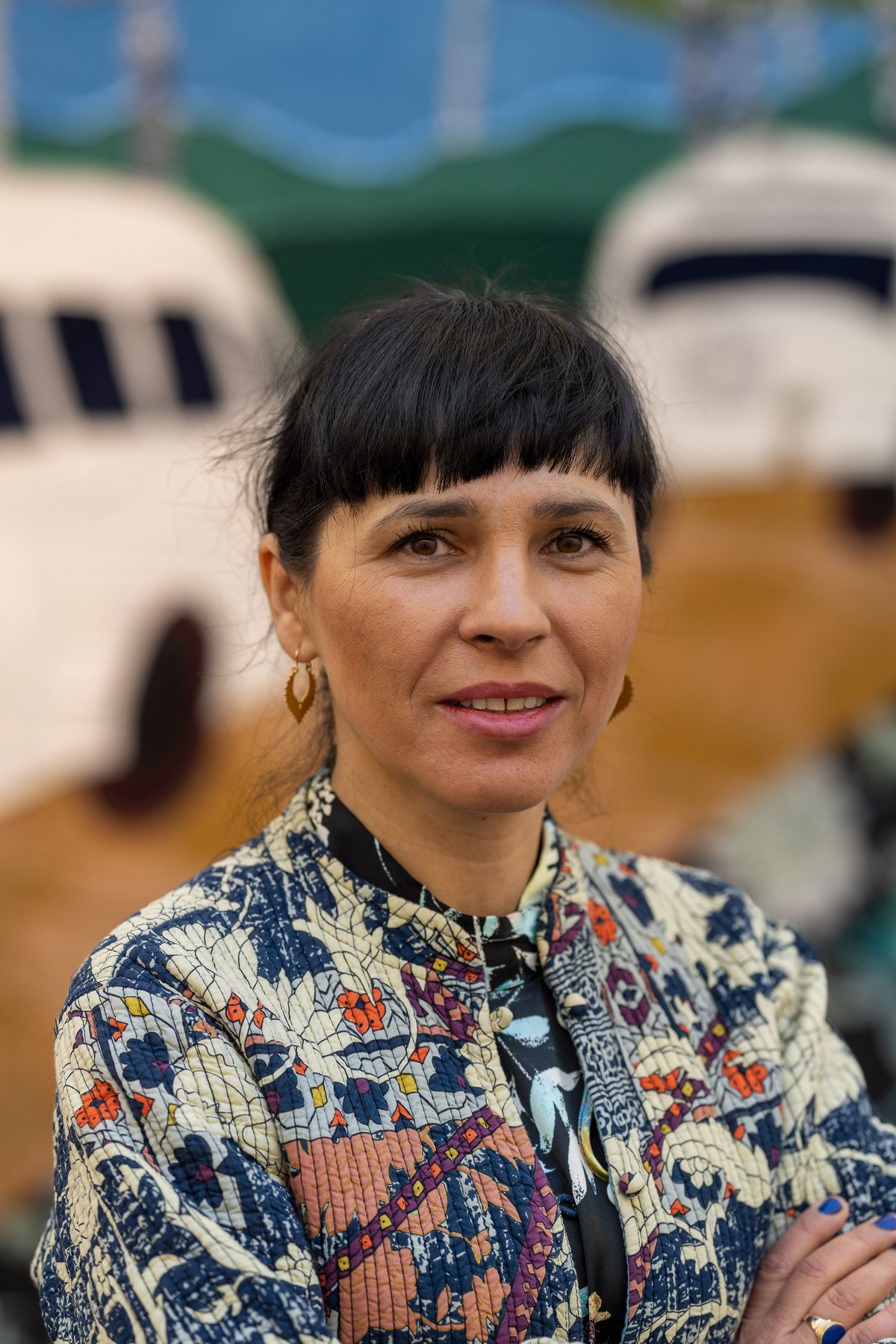 Portræt af Małgorzata Mirga-Tas. Foto: Hendrik Zeitler.