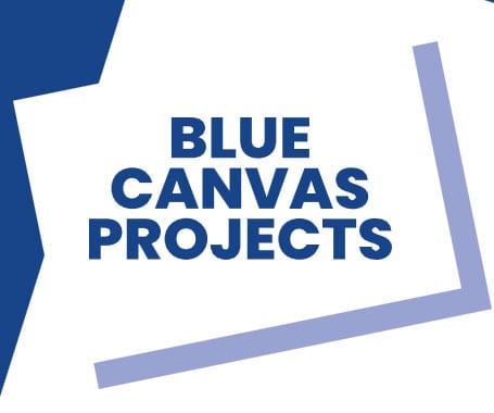 Logo, Blue Canvas Projects. 
