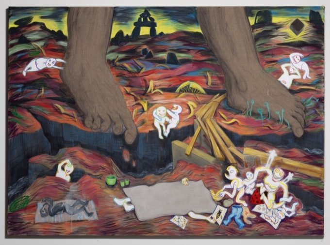 Ole Sporring: <i>Bare fødder på fodtur</i>. Foto: Anders Sune Berg.