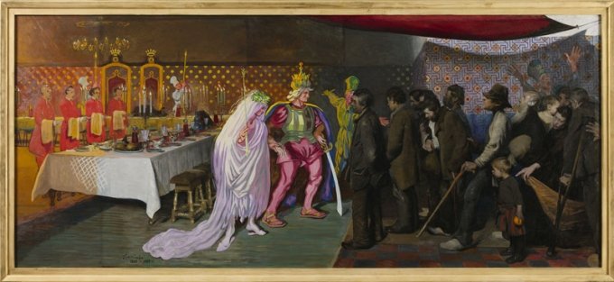 J.F. Willumsen: <i>Kongsønnens-bryllup</i>, 1888-1948. (Pressefoto)