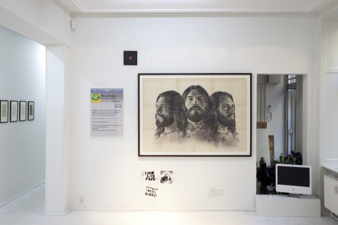 David Byrne, Geraldine Swayne, Kasper Eistrup. Grafitti, Jim Drain. Foto: Erling Jeppesen