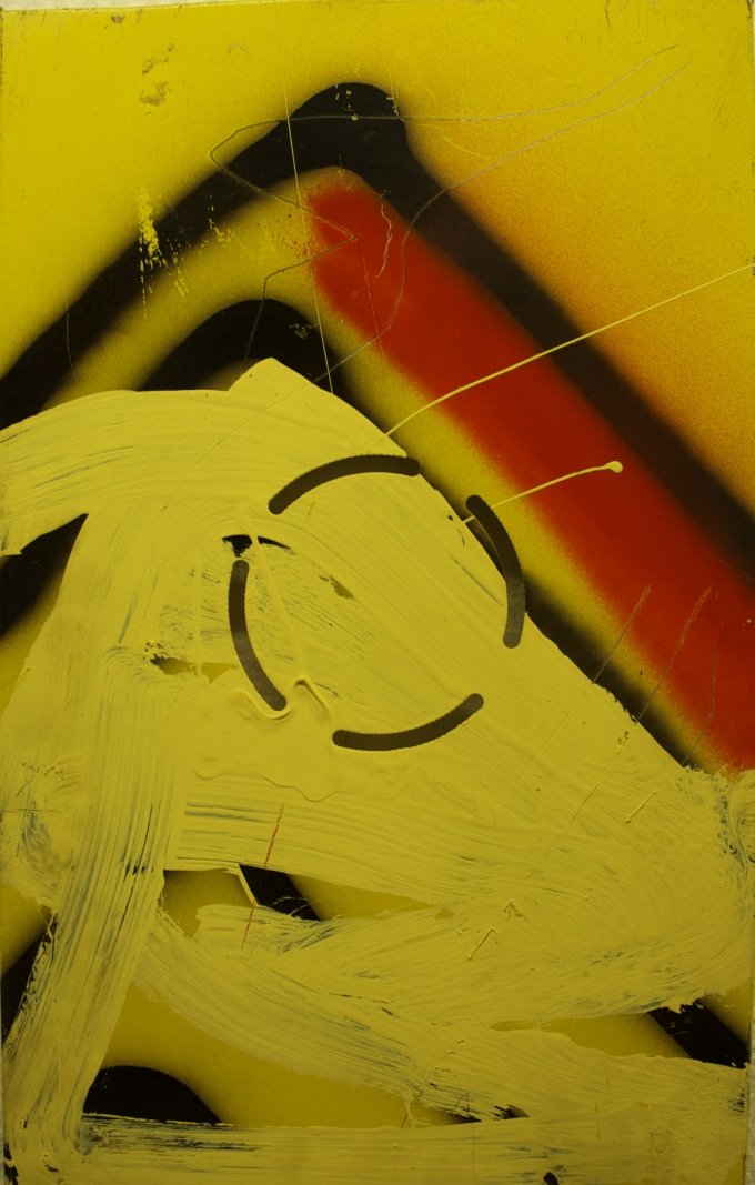 Franz Beckerlee. På <i>This is our Art This is our Music - An exhibition of Art by Musicians and Music by Artists</i>, David Risley Gallery 2014. Foto: David Risley Gallery