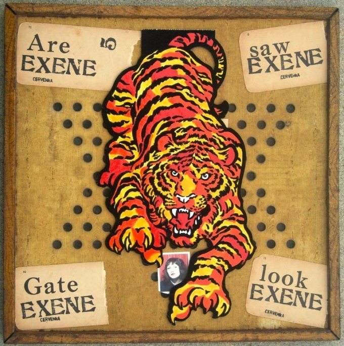 Exene. På <i>This is our Art This is our Music - An exhibition of Art by Musicians and Music by Artists</i>, David Risley Gallery 2014. Foto: David Risley Gallery