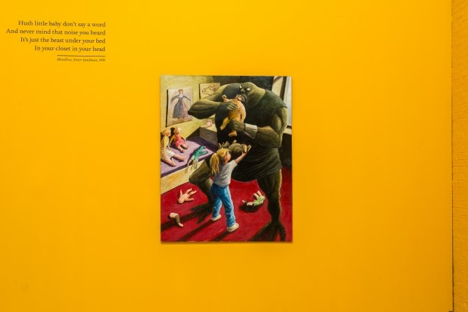 Michael Kvium: <i>Master of the Unvierse</i>. 1985. Foto: Niels Fabæk