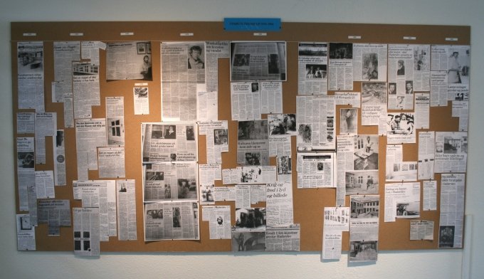 Lokale presseklip fra tiåret 1974-84. Foto: Lasse Juhl Nielsen.