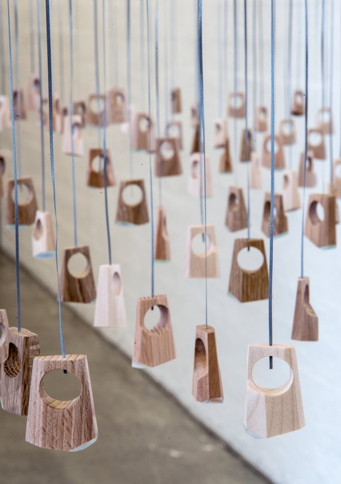 Helle Bjerrum: <i>Er, værk 3</i>. På <i>Makers of Today - Arts + Crafts II</i>, Kunsthal Nord. Foto: Niels Fabæk