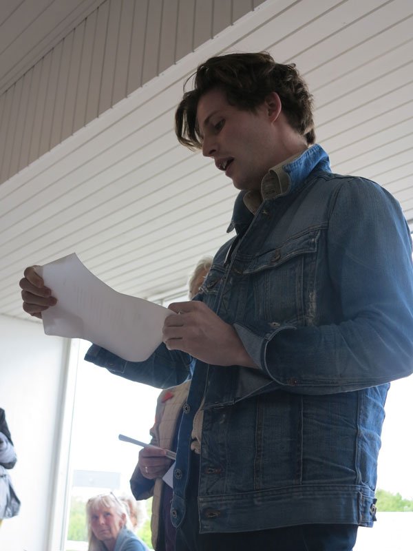 Mathias Dyhr: Gaven (2014). Lansespidser og tekst.