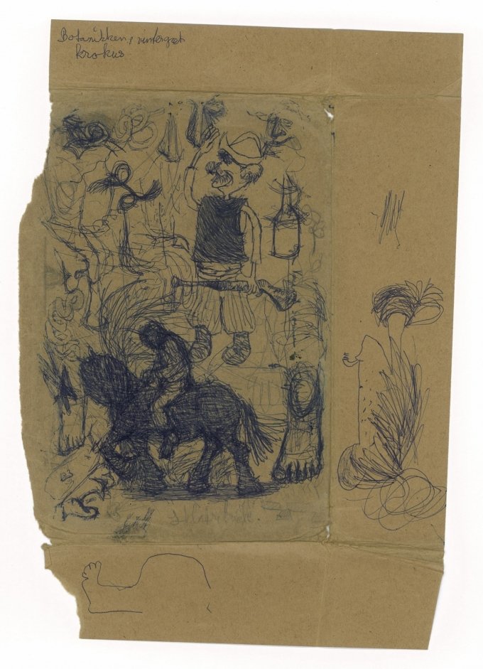 Bjørn Nørgaard: Omslag fra skolehæfte 1960. Foto: Trapholt