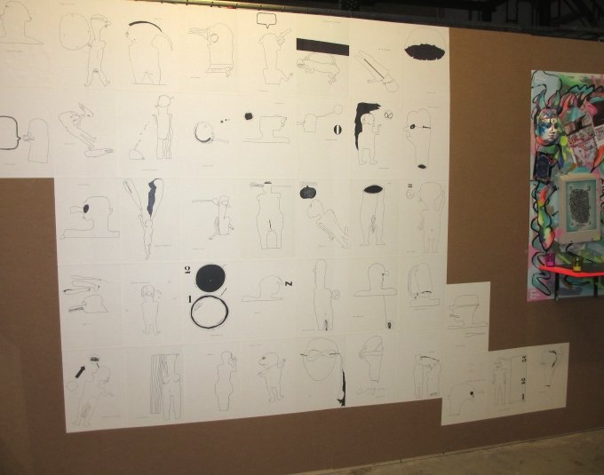 Jorns 100 års fødselsdag fejres også ved symposiet med udstillingen <i>Anti-Asger</i>. Det er en gruppe studerende og andre DJK-tilknyttede, under navnet Ingenmandslands Institut for Miavende Knives Salmiak, der står bag. Foto: Mia-Louise Sellerup