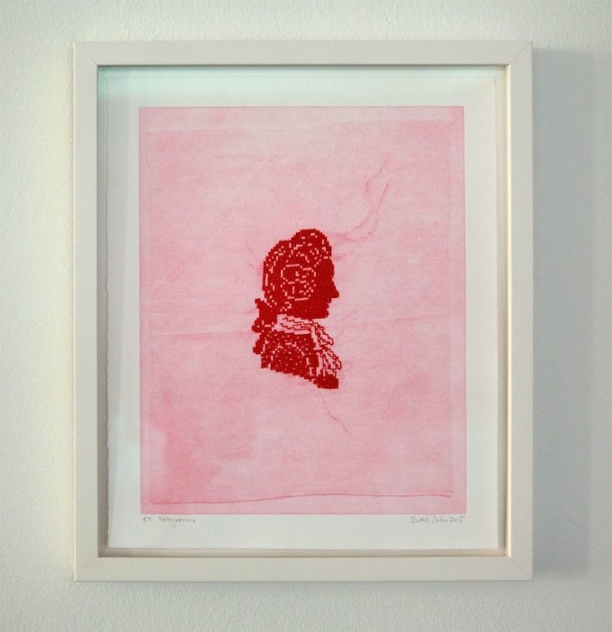 Bodil Sohn: <i>Rokoko</i> fra serien <i>Håndarbejde</i>, 2015. Foto: Else Ploug Isaksen