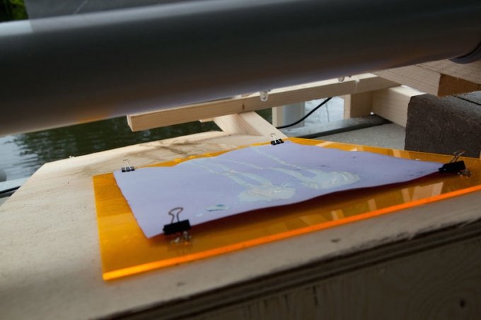 Kim T. Grønborg: <i>Vandet fortæller dagen</i>, 2015. Foto: Else Ploug Isaksen