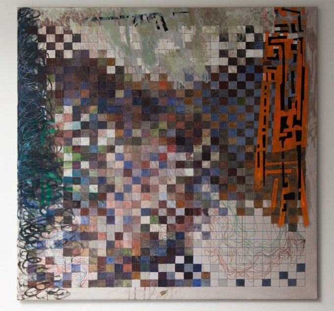 Max Parylewicz: <i>Overvejende blue squares</i>. Foto: Else Ploug Isaksen