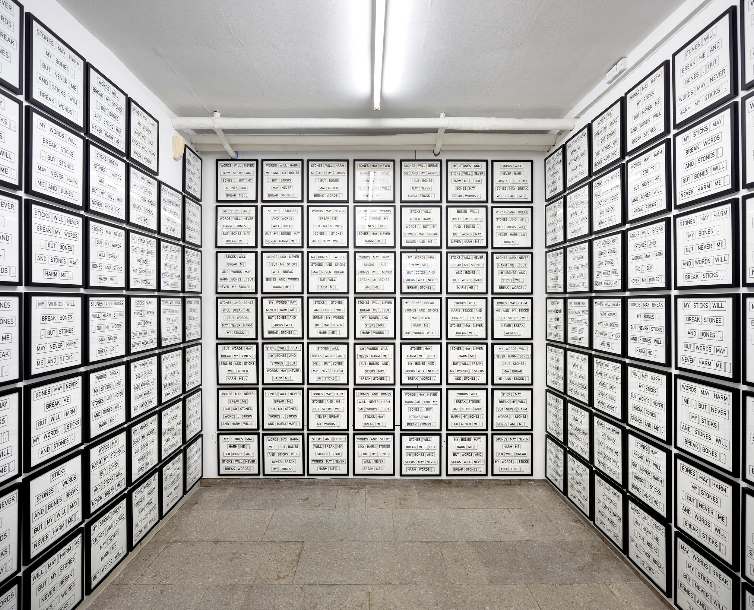 Anders Bonnesen: Sticks, Stones, Bones and Words, 2019