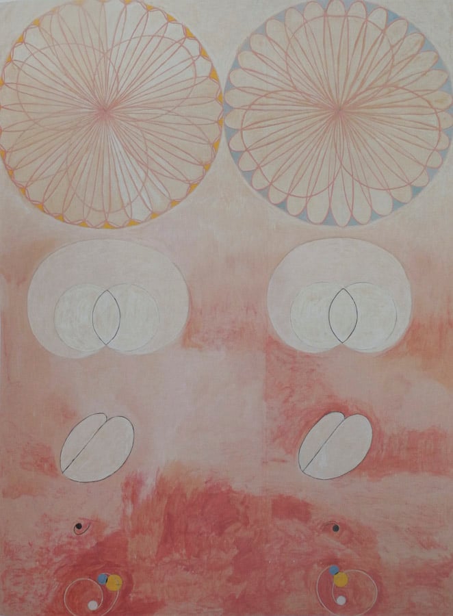 Detalje. Hilma af Klint: <i>De ti største, nr. 9</i>. Wikimedia Commons.