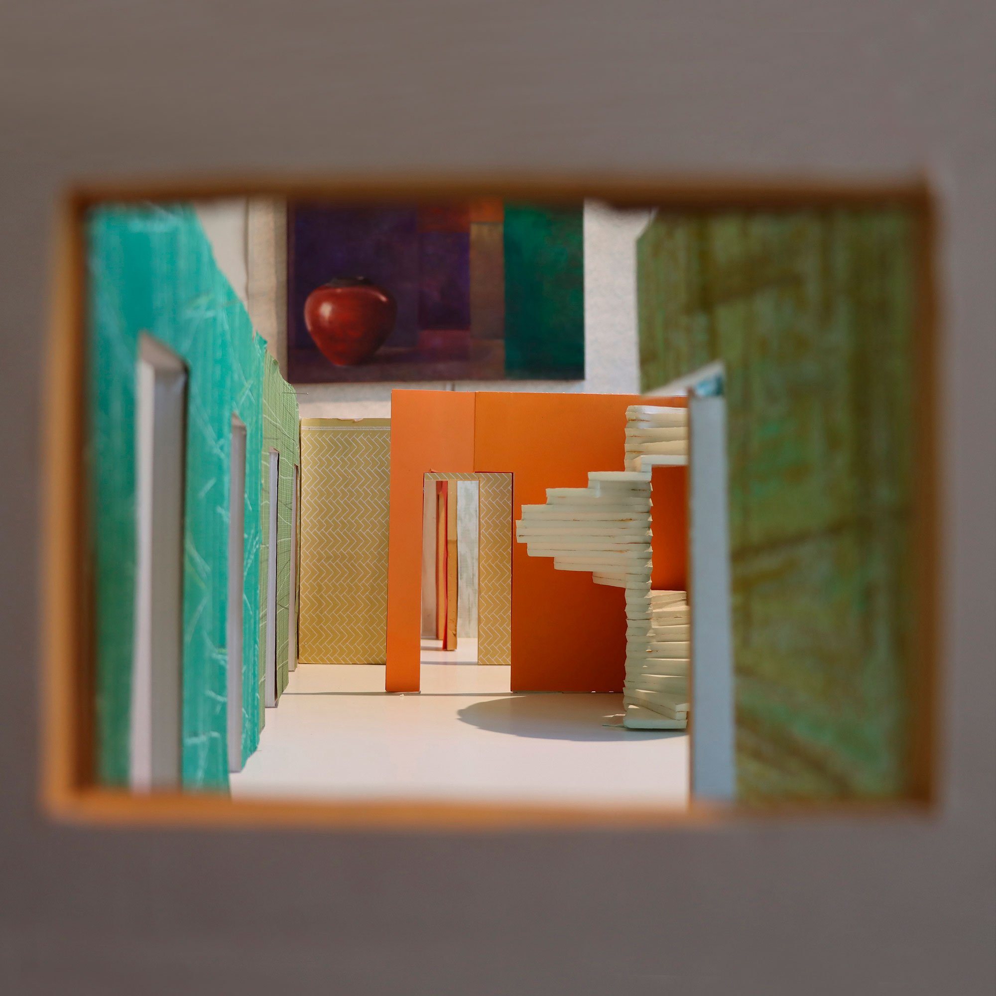 Installationsview fra udstillingen <i> Sten - Skelet - Silhuet</i>. Foto: Frieda Kroegholt