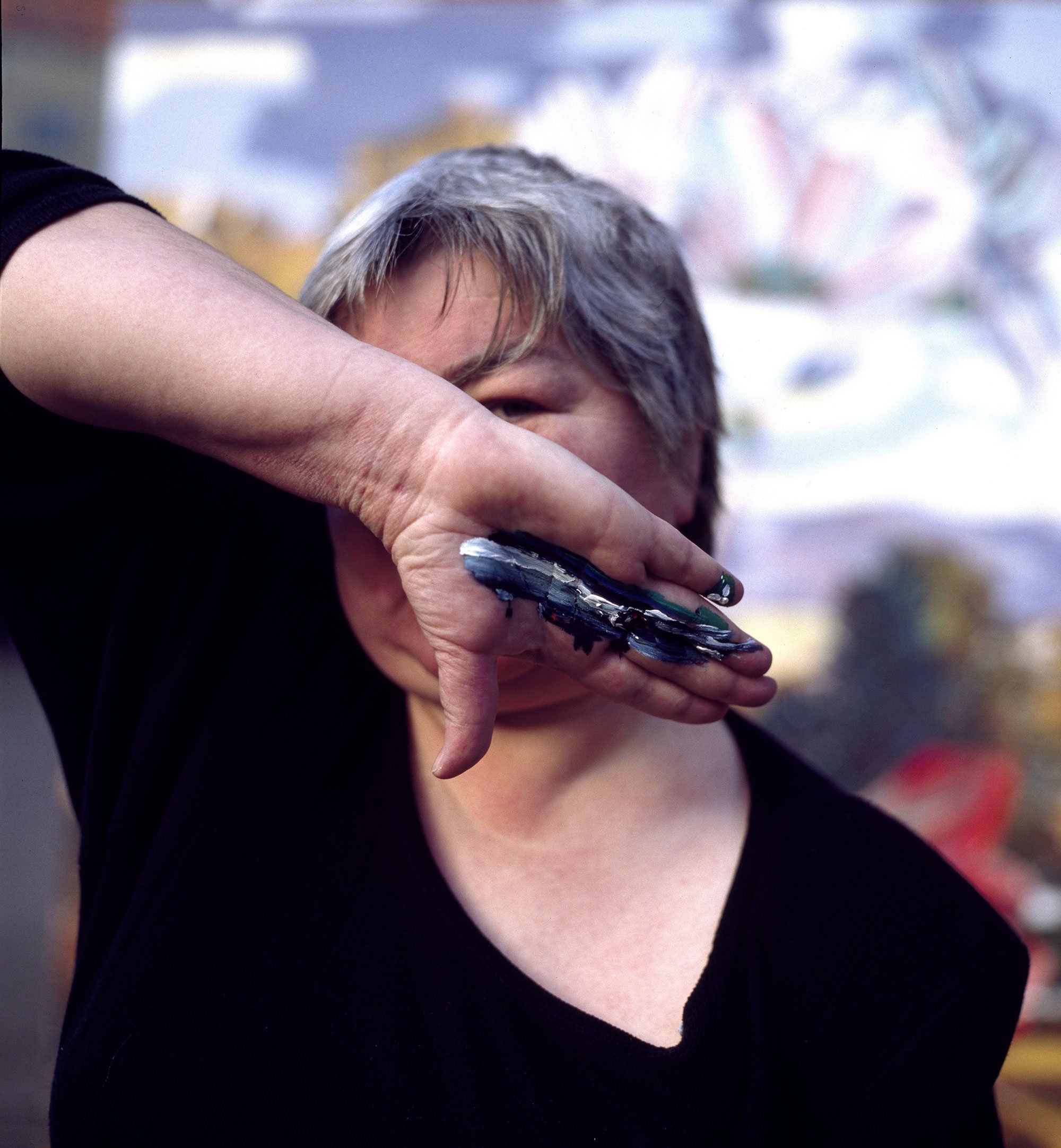 Portræt af Inge Ellegaard, 1997. Foto: Steen Møller Rasmussen