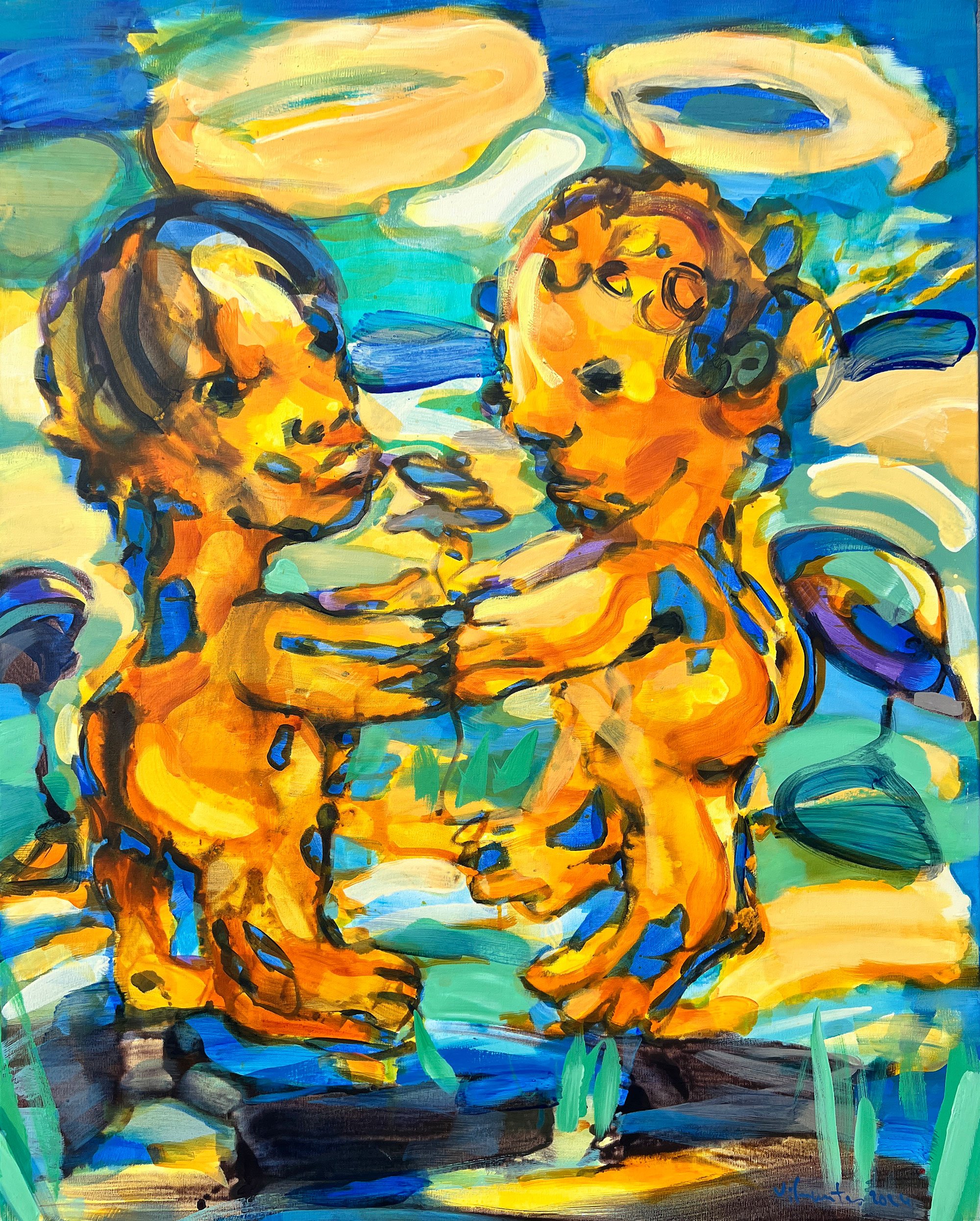 Vilmantas Marcinkevicius TOGETHER 2024 100x80 cm. Foto: Galleri NB