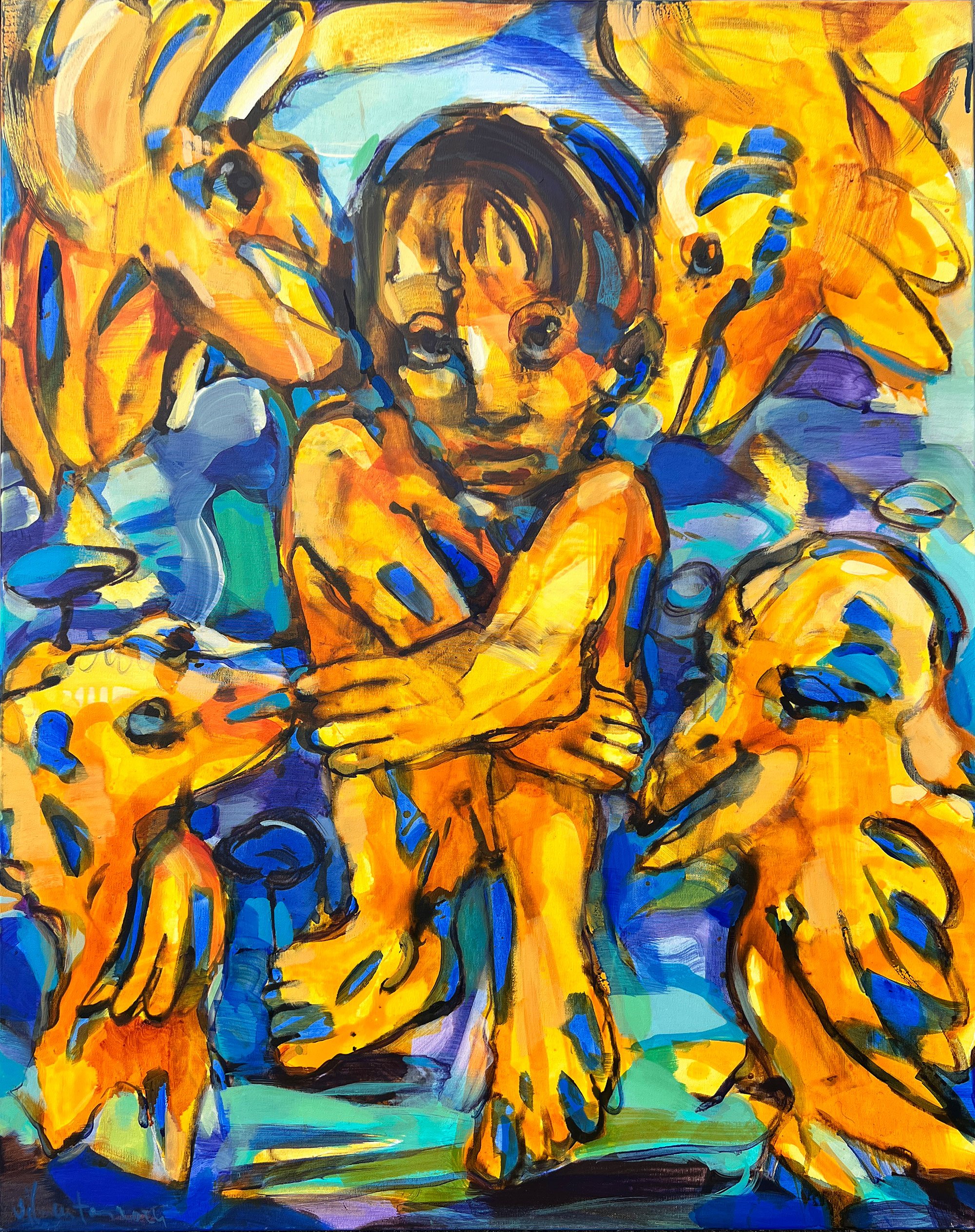 Vilmantas Marcinkevicius <i>MESSAGE</i> 2024 100X80 cm. Foto: Galleri NB