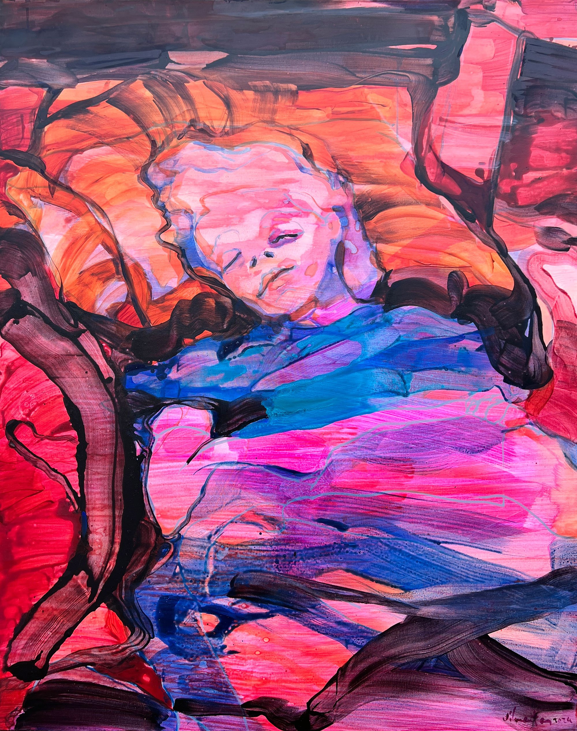 Vilmantas Marcinkevicius SERENITY 2024 155x125 cm. Foto: Galleri NB