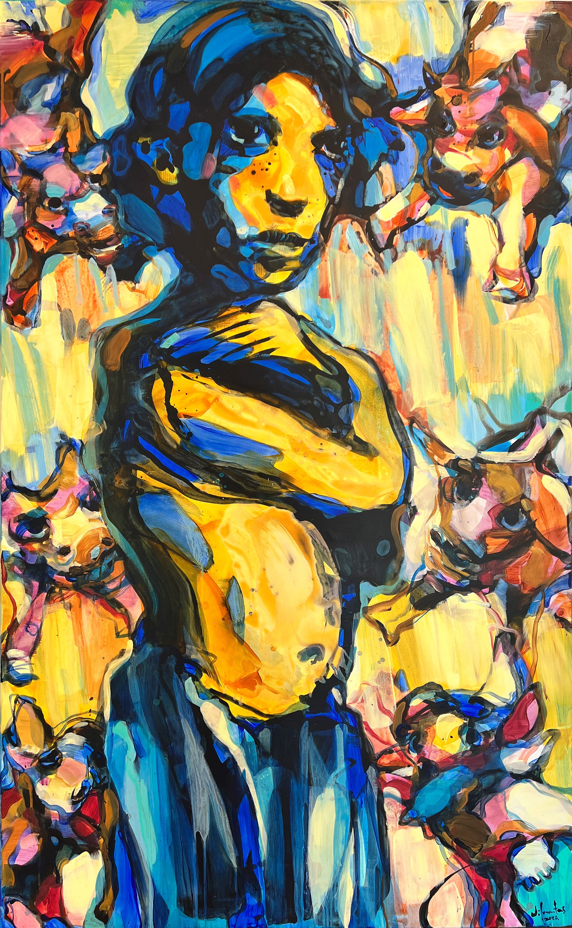 Vilmantas Marcinkevicius <i>WELCOME TO MY DREAM</i> 2024 180x110 cm. Foto: Galleri NB