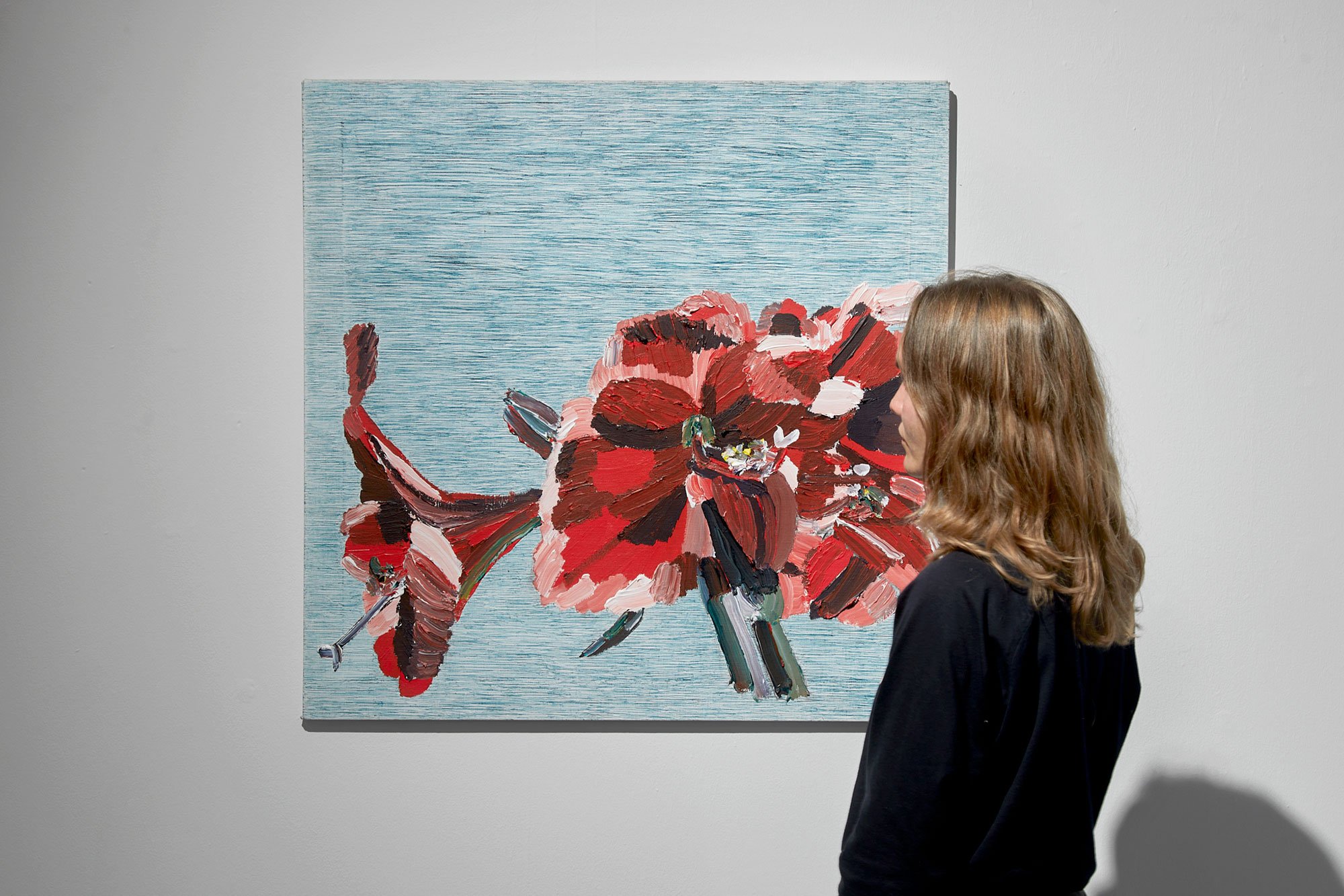 Værk af Inge Ellegaard <i>Amaryllis på bunden af kuglepen</i>1998.Sorø Kunstmuseum. Foto Jenny Sundby