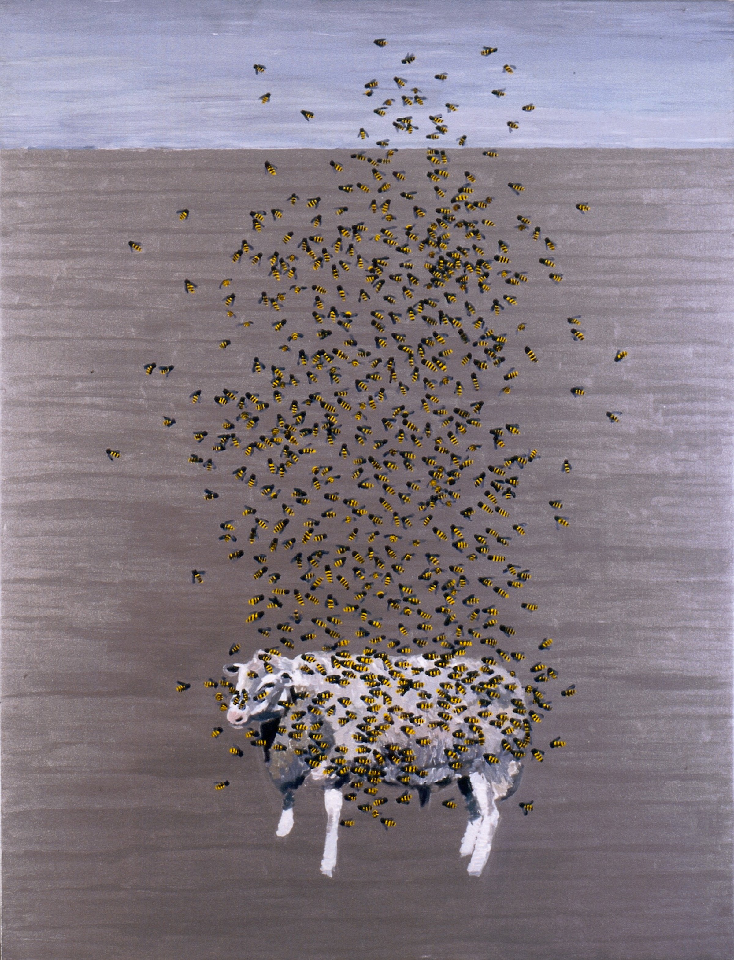 Faar med bier, 1996. Københavns Universitet. Foto: KU