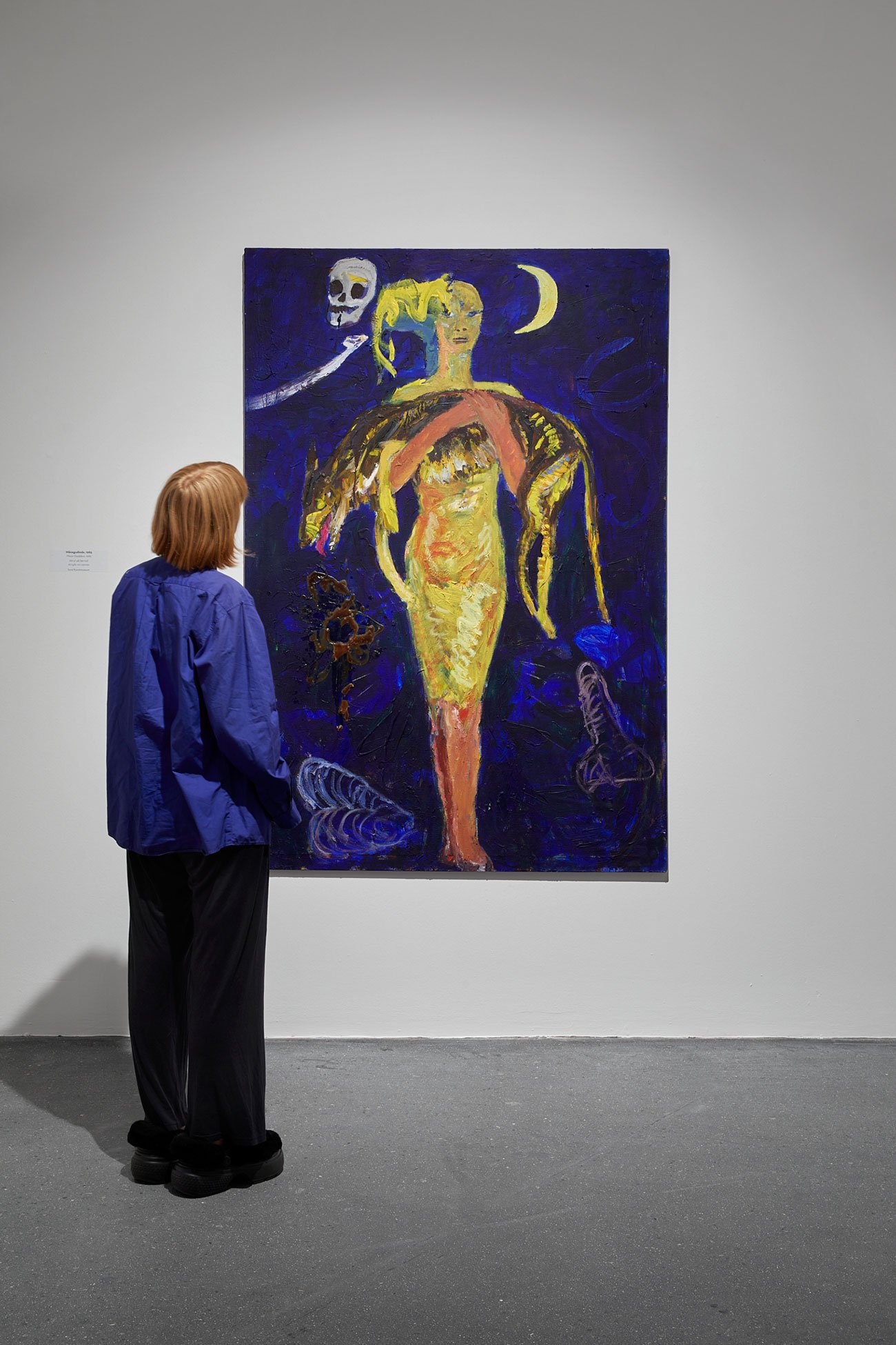 Værk af Inge Ellegaard <i>Månegudinde</i>1985, Sorø Kunstmuseum. Foto Jenny Sundby