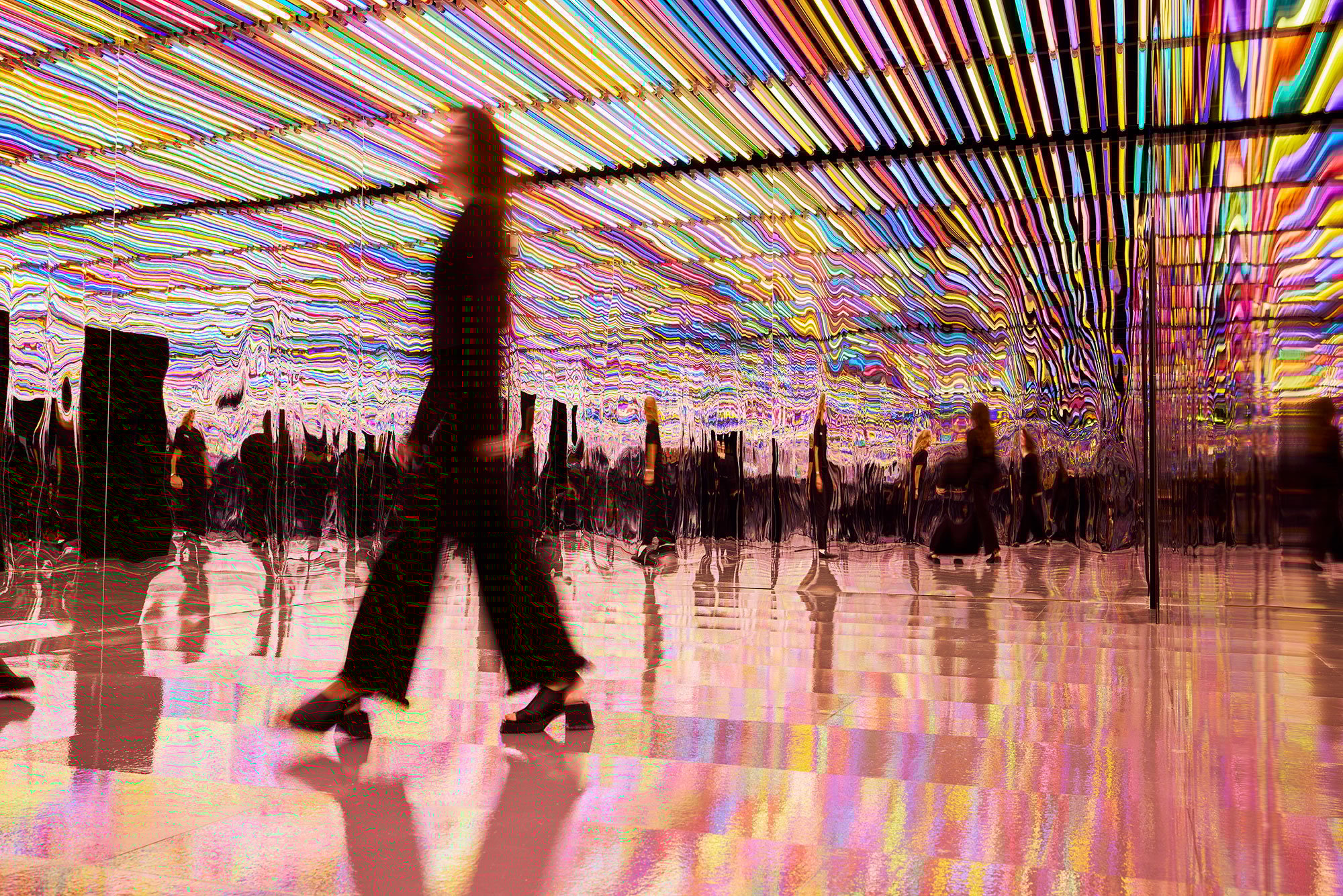 Udstillingsfoto af Liz Wests værk <i>An Additive Mix</i> Foto: Kenneth Stjernegaard