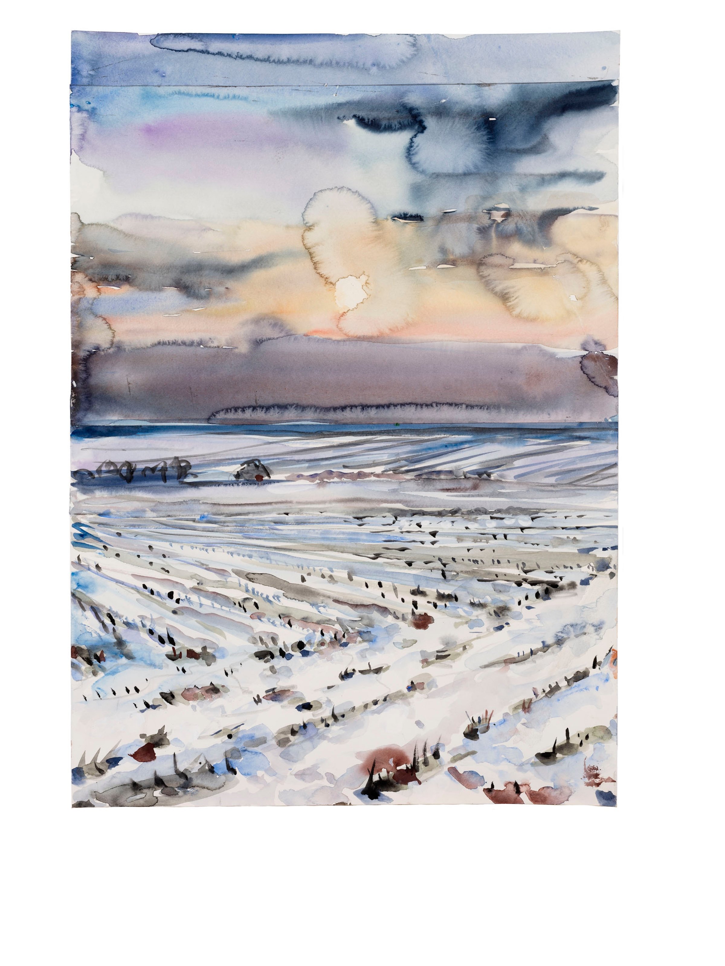 Anselm Kiefer, Alle afteners dag, akvarel på papier, 2014, © Anselm Kiefer, Courtesy Galerie Bastian, Berlin, Photocredit Georges Poncet, Paris