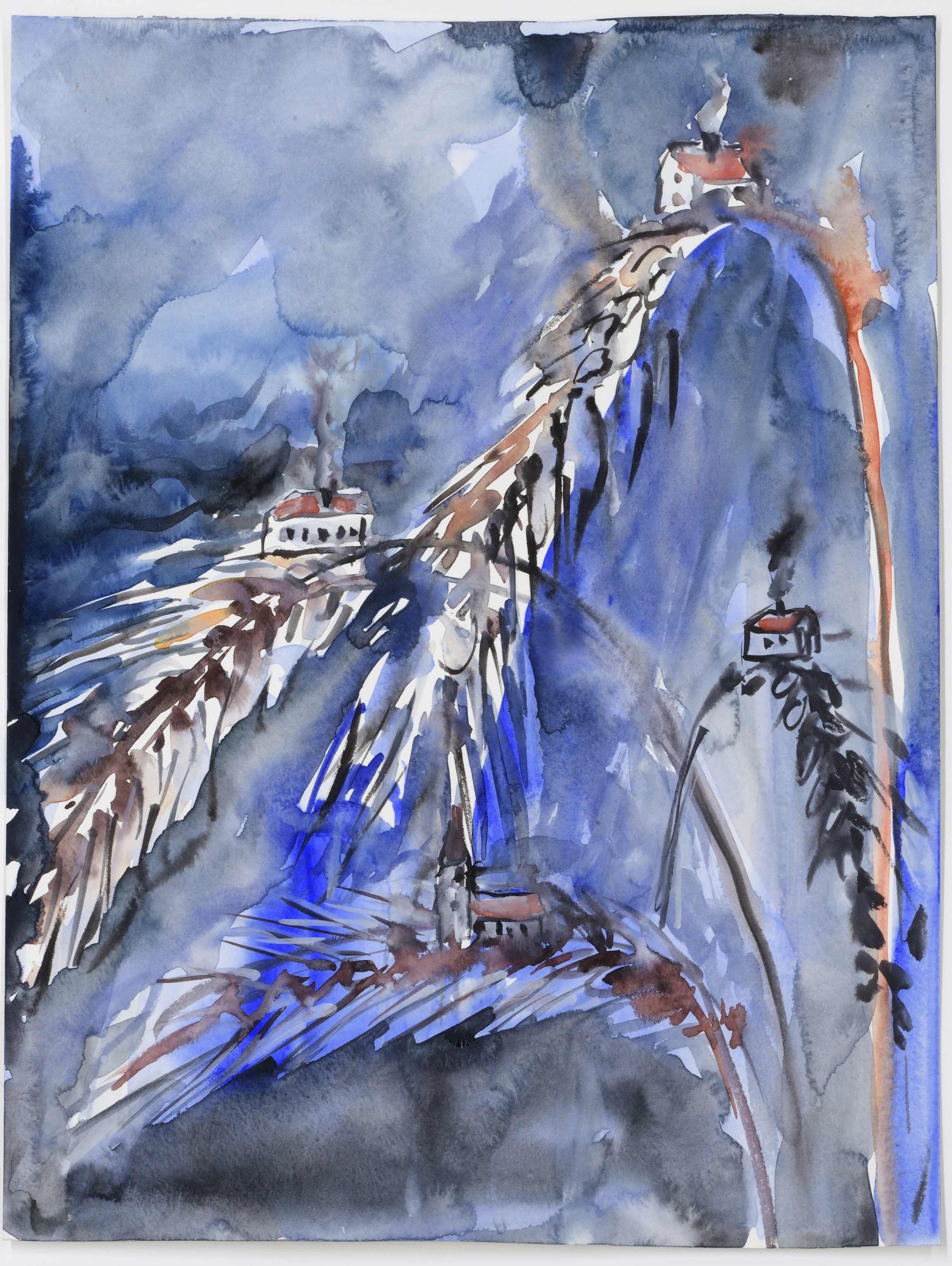 Anselm Kiefer, Morgenthau, akvarel på papir, 2013, © Anselm Kiefer, Courtesy Galerie Bastian, Berlin, Photocredit Atelier Anselm Kiefer, Paris