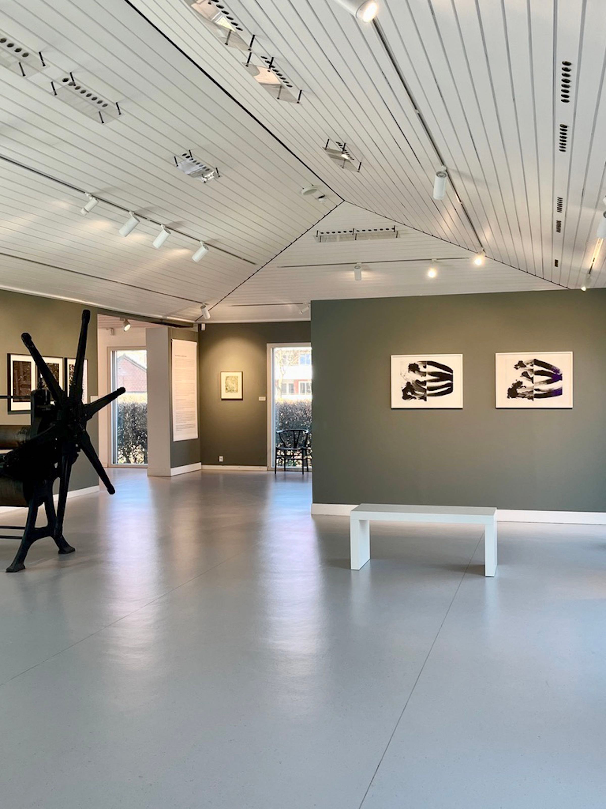 Installationview. Det maleriske i kobbertrykket. Foto: Kastrupgårdsamlingen