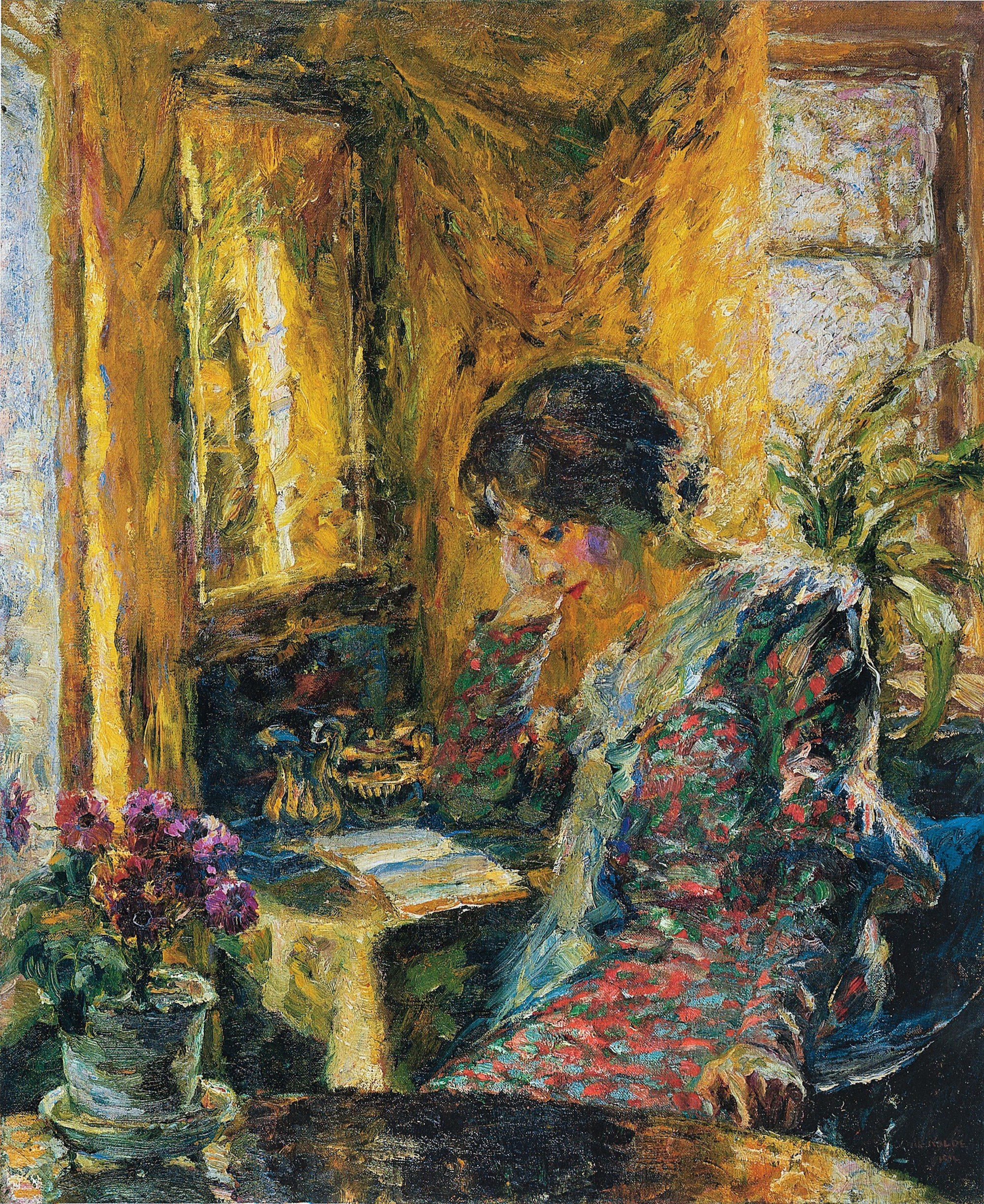 Emil Nolde, Frühling im Zimmer, 1904, Gemälde, © Nolde Stiftung Seebüll