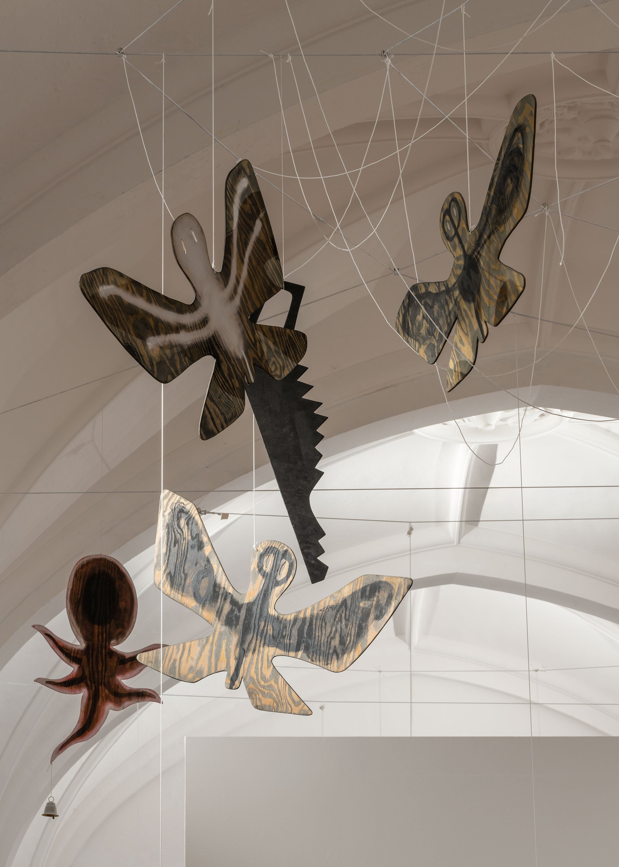 Udstillingsfoto af En sky er en pige er en dreng er en kat Nikolaj Kunsthal. Foto: David Stjernholm