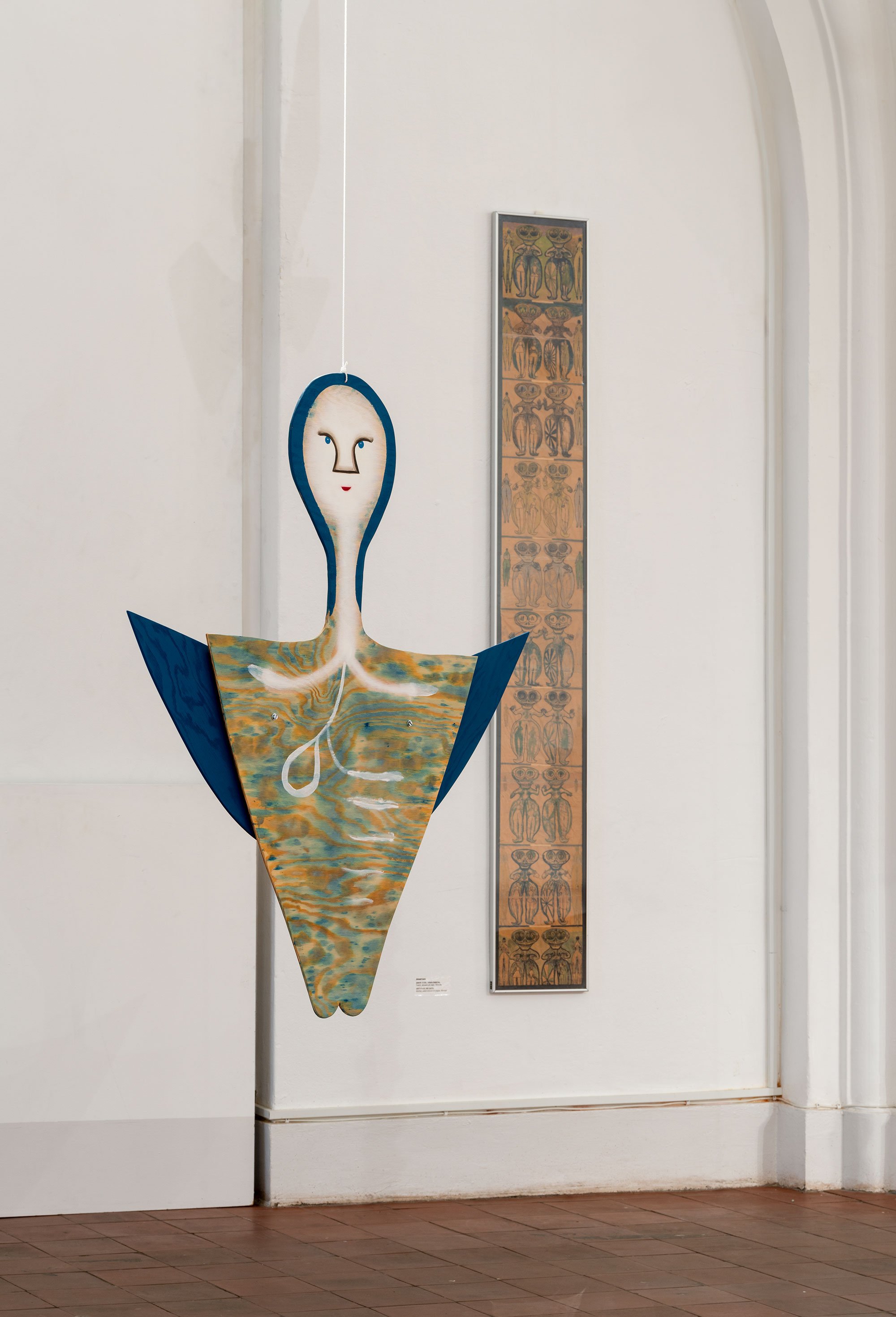 Udstillingsfoto af <i>En sky er en pige er en dreng er en kat</i> Nikolaj Kunsthal. Foto: David Stjernholm