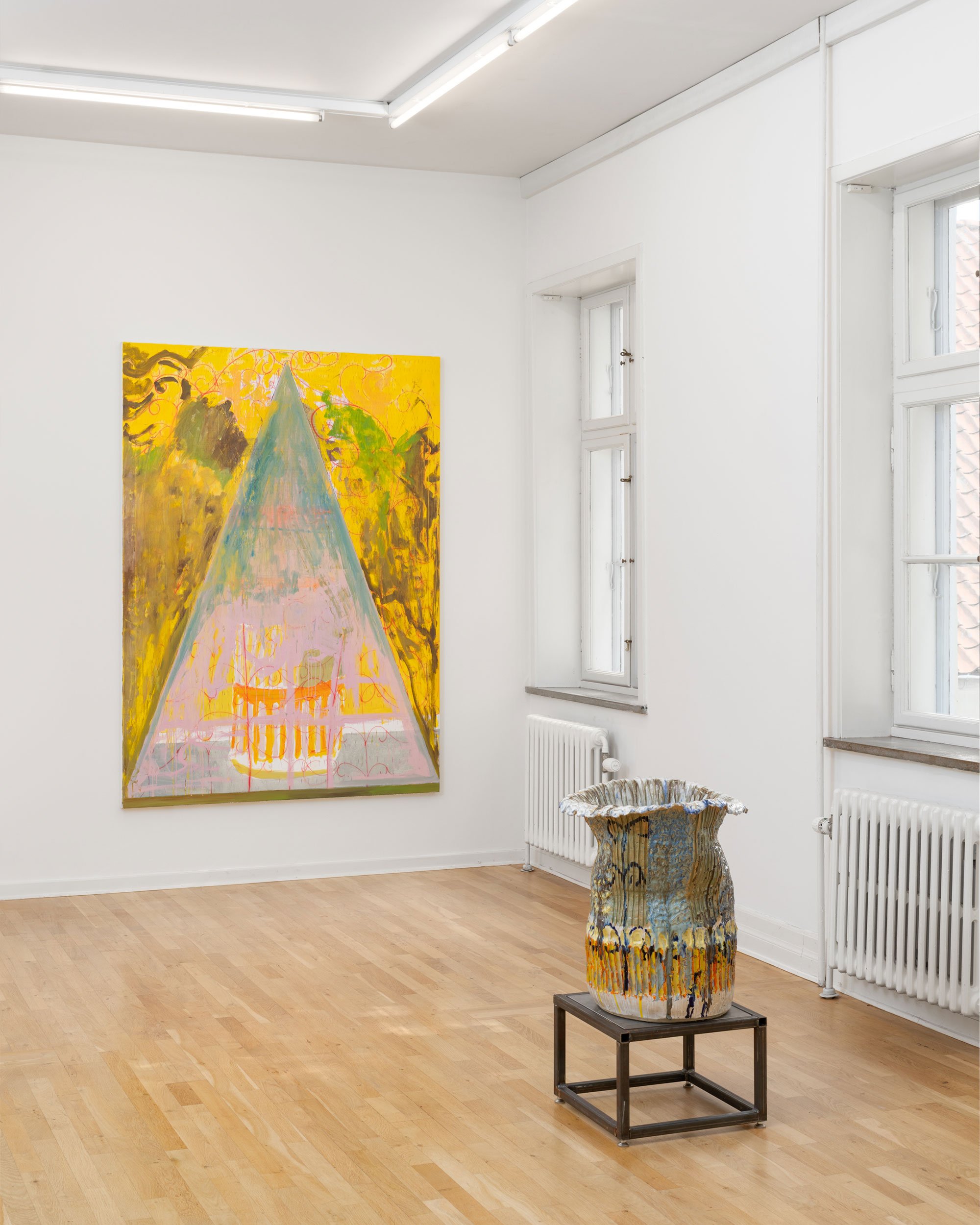 Udstillingsfoto af <i>Farming Fire </i>, 2024. Foto: David Stjernholm