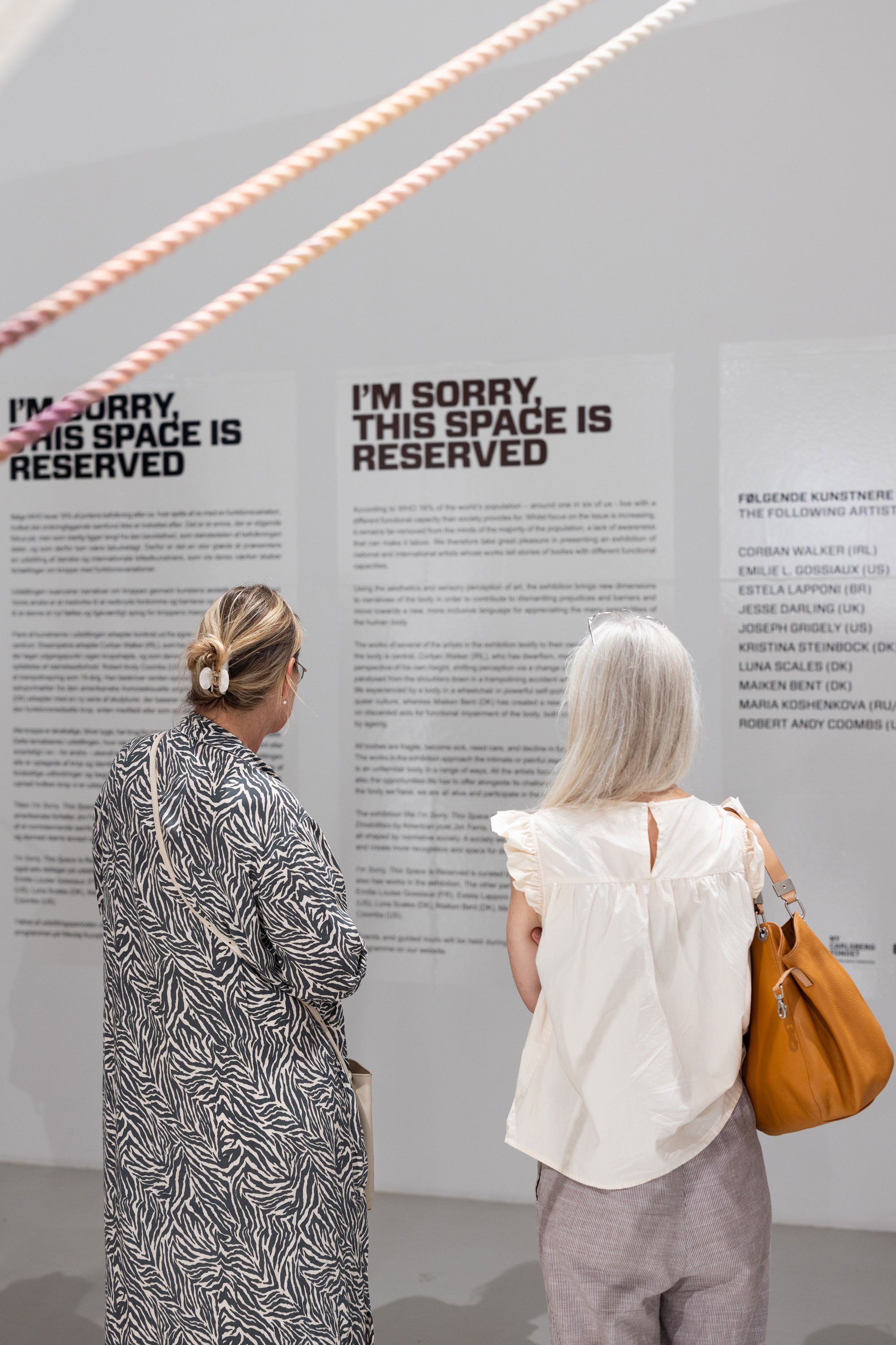 Udstillingsfoto fra <i>I'm Sorry, This Space Is Reserved</i>. Foto: Mads Holm