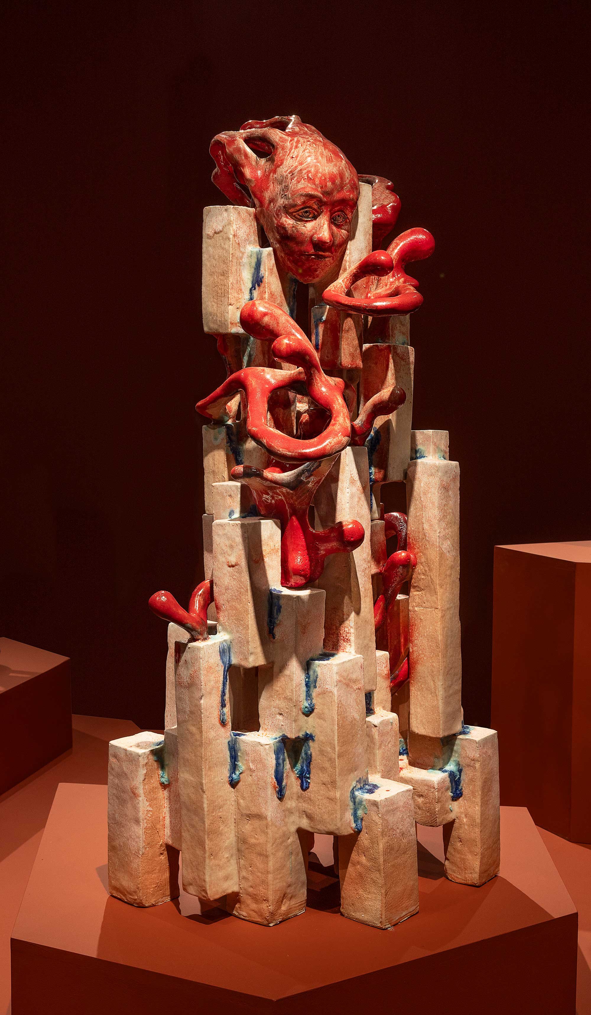 Louise Hindsgavl, <i>Portræt af et Menneske i Strid Med Sine Følelser - Moderen, Clara Giörtz</i>, 2024. Courtesy Hans Alf Gallery. Foto: Lars Gundersen